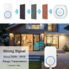 Sb9a7be51c535414fb40f4899dadba6c21.webp Wireless Doorbell IP44 Waterproof Smart Home Welcome Door Bell 300M Range 60Songs Intelligent Home Chime Bell Kit US/EU Plug