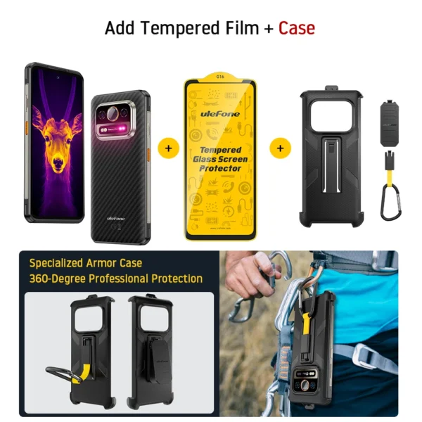 Sba19b90657bd42f8b9f7bc44f3604ac8k.webp Ulefone Armor 25T Pro 5G Thermal Imaging Rugged Phone Android 14 33W 64MP Night Vision Mobile Phone NFC Waterproof Smartphone
