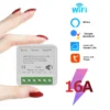 ZigBee WiFi Tuya Smart Switch 2 Way Control 16A Mini Breaker Relay Smart Life APP Control Works with Alexa Google Assistant