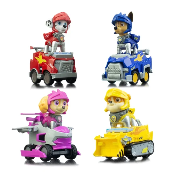 Paw Patrol Building Blocks Toys Rescue Knight Series Pullback Car Watchtower Rescue Base Command Center Lookout Tower Kids Gifts