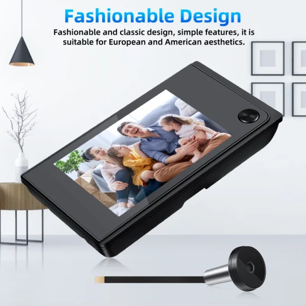 Awapow 3.5 Inch Doorbell Peephole Viewer Digital Door Camera 120° LCD 2 Million HD Pixels Cat Eye Door Bell Outdoor Monitor