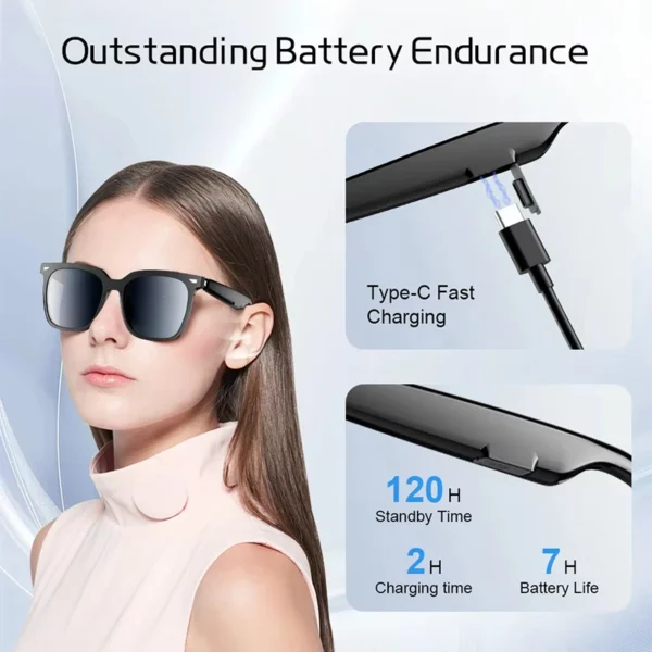Xiaomi Smart Glasses Bluetooth 5.3 Call Outdoor Multifunctional Sports Headphones Waterproof Anti-UV For Men Women Sunglasses