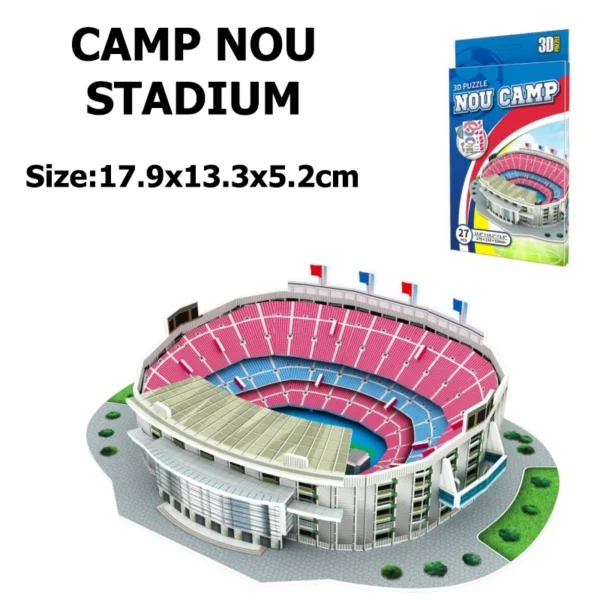 Children 3D Puzzle Toys Simulated Football Field Building Model Paper Early Education Hands on Ability Football Fan Gifts TMZ