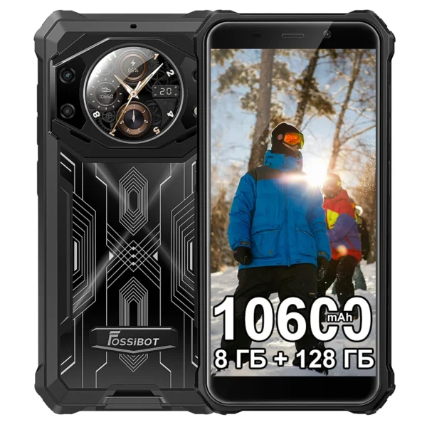 FOSSiBOT F101 PRO 8GB 128GB Smartphone 10600mAh 18W Fast Charge Mobile Phone 24MP 5.45'' HD+ Display Android 13 OS Cellphone