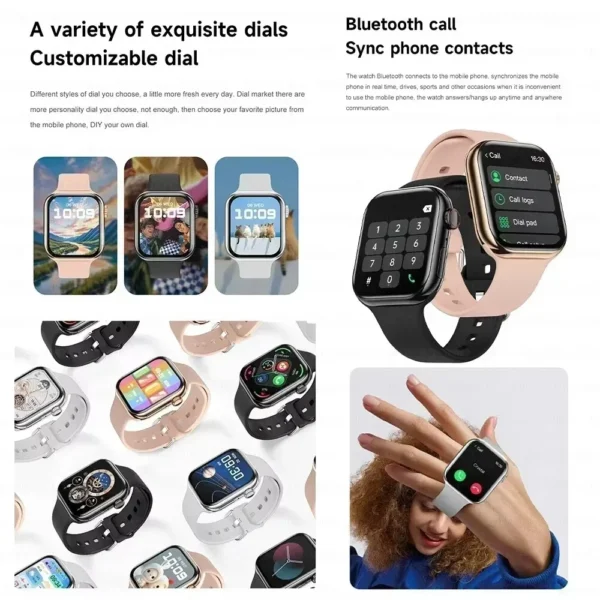 2025 For Apple GPS Watch 10 Smart Watch NFC Men HD AMOLED Memory Music 3D Surround Bluetooth Call Waterproof Smartwatch Woman