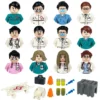City Characters Building Blocks Mini Dolls Statues Police Firefighter Doctor Engineer Building Blocks Holiday gifts for kids