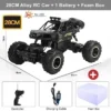 RC Off Road Cars 1:12/16 4WD 20KM/H High-Speed Remote Control Car 2.4G with LED Lights Monster Truck Ideal Outdoor Vehicle Gifts