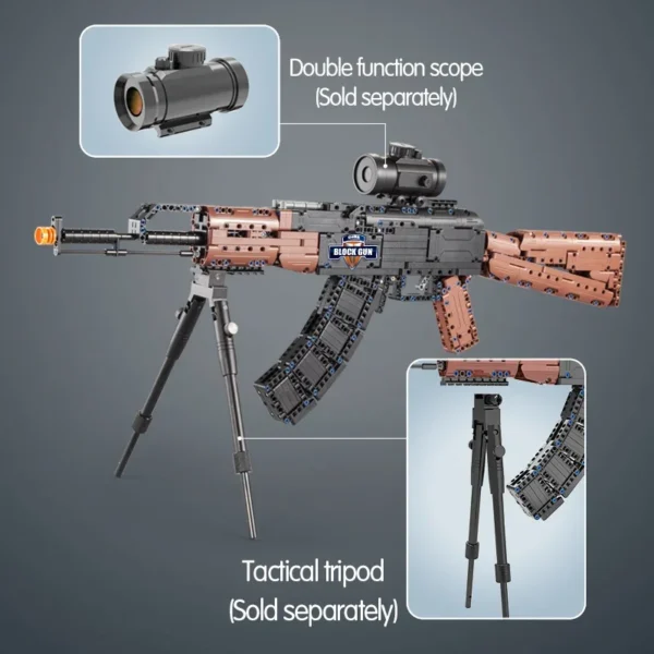 Cada MOC SWAT Military WW2 Weapon AK47 Models Building Blocks City Police For Assault Rifle GUN Blocks Toys for Children Gifts