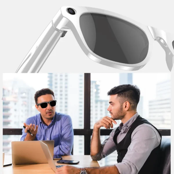 Bluetooth Smart Glasses AI Translation Object Recognition with Camera for Taking Photos Voice Assistant Calling and Music