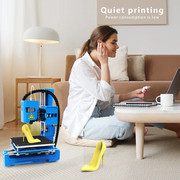 Sc62f15a3d75e46fcaf658048fefcd140S.webp EasyThreed 3D Printer Mini Desktop Printing Machine for Kids 100x100x100mm Print Size Removable Platform One-Key Printing