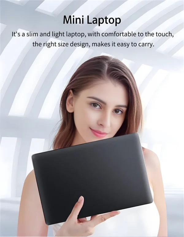 TOPOSH 10.1-inch mini laptop, Windows 11 system, Intel  CPU, 12GRAM+256SSD hard drive,ntel J4105 small computer portable netbook