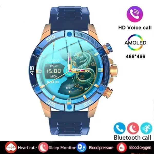 New Men Smart Watch Business AI Voice Assistant Durable Health Monitoring Waterproof Bluetooth Call For Android IOS Smartwatches