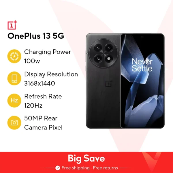 All New OnePlus 13 Snapdragon 8 Elite Hasselblad Camera 6.82-inch 2K AMOLED Display 6000mAh Battery 100W SUPERVOOC ColorOS 15