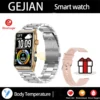 2025 New Smart Watch Men LED Bluetooth Call Sports Men's Smartwatch Heart Rate Health Temperature Monitoring Women Smart Watches