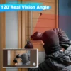 Awapow 3.5 Inch Doorbell Peephole Viewer Digital Door Camera 120° LCD 2 Million HD Pixels Cat Eye Door Bell Outdoor Monitor