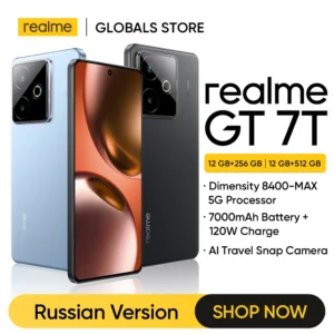Sc98bdd6622774cac9e4b892a351f6130V.webp realme GT 7T 5G Smartphone Dimensity 8400-MAX Chipset 7000mAh Battery 120W Charge 50MP Sony IMX896 OIS Camera 6.8" 1.5K Display