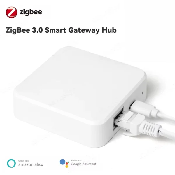 ZigBee 3.0 Smart Gateway Hub for Tuya APP Smart Home Wired Gateway Hub RJ45 Ethernet Bridge Router Work with Alex Smart Home