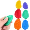 2025 New Fidget Toys Adults Sensory Silicone Stone 6 Pack Textured for Autism Kids Calming Down Fidget Stress Relief Toys