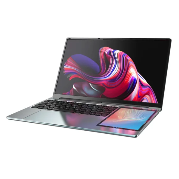 15.6 Inch IPS + 7'' Touch Laptop Dual Screen Notebook Intel N100 Max 32G DDR4 M.2 2T SSD Slim Office PC Computer