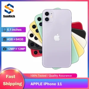 Sce101bd35dd947ab9566301cb99bafefB.webp Original Apple iPhone 11 4G LTE Mobile Phone NFC 64/128/256GB ROM 6.1'' IPS Screen 12MP A13 Bionic Hexa-core CellPhone