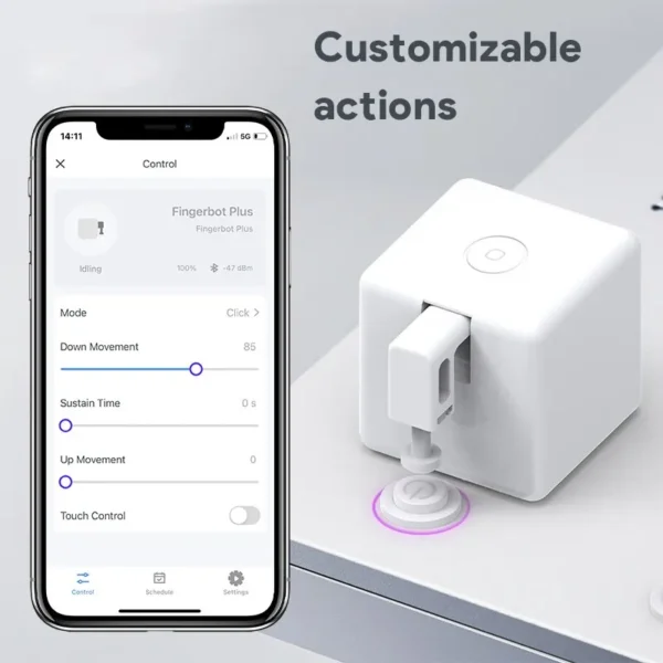 Tuya Zigbee / Bluetooth Fingerbot Plus Robot Button Pusher Switch Bot Smart Home Work With Alexa Google Home Smart Life App