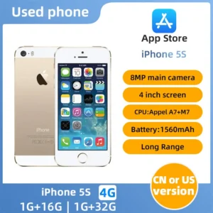 Sd24c8a3738f0417c97a31640d1cd7c5cA.webp Used Apple iPhone 5S 4G LTE CellPhone Unlocked 1GB RAM 16GB/32GB/64GB ROM iCloud IOS WIFI Fingerprint used phone