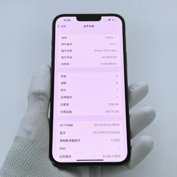 Original Used Apple iPhone 13 Pro Max Unlocked Mobile Phone Face ID 6.1" 128/256GB ROM 12MP IOS Camera Hexa-core  Smartphones