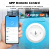 Tuya ZigBee Smart Water Sensor Leak Detector Flood Water Leakage Security Alarm Smart Life Control Works With Zigbee Gateway Z2M