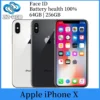 Apple iPhone X 64GB 256GB ROM 5.8" Original iPhoneX Smartphone Face ID A11 Hexa Core Unlocked 4G LTE Original Mobile Cell Phone