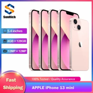 Original Apple iPhone 13 Mini 5G Mobile Phone NFC Face ID 4GB RAM 128/256/512GB ROM 5.4'' OLED Screen A15 Hexa-Core 13 mini