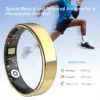 SIMSONLAB 2025 Smart Ring Bluetooth Call Heart Rate Blood Pressure Monitor 5ATM Waterproof Health Ring Men Women For Xiaomi Gift