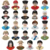 City Characters Building Blocks Mini Dolls Statues Police Firefighter Doctor Engineer Building Blocks Holiday gifts for kids