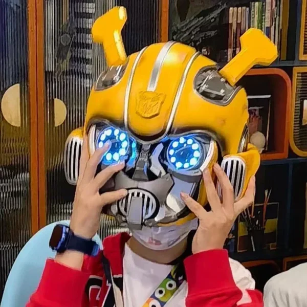 New Marvel Electric Iron Man 1:1 Mk50 Mk5 Helmet Voice Control Eyes With Light Model Toys Adult Technology Wearable Xmas Gift