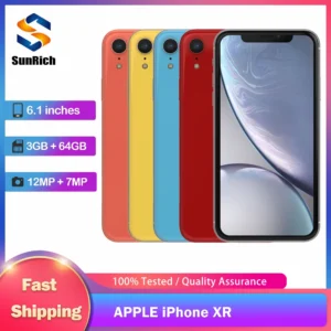 Sdef71551e6614778a6f95c47e1eac908P.webp Unlocked Original Apple iPhone XR 64/128/256GB ROM, 3GB RAM, iOS, A12 Bionic Hexa-Core, 6.1'' Display, 12MP Single Camera xr