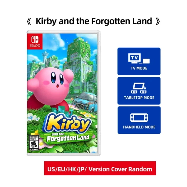 Nintendo Switch Game Deals Platformer Kirby and the Forgotten Land Support 13 Languages TV Tabletop Handheld