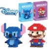 Disney LiLo Stitch Toys Building Blocks Pokeman Pikechu lega Anime Cartoon Character Model Building Blocks Toy for children Gift