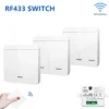 Se1dd845b519949b490b4d13783e4e158J.webp RF433Mhz Wireless Switch 1/2/3 Gang 86 Wall Panel Transmitter Safety Light Switch AC 85-265V Relay Receiver For Home Led Light