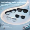 Se2317ac1135349f7a973b993379817e67.webp Smart Glasses AI translation 100+ Languages Make Receive Calls Music Calling Noise Reduction Light BT TWS Glasses Men Women