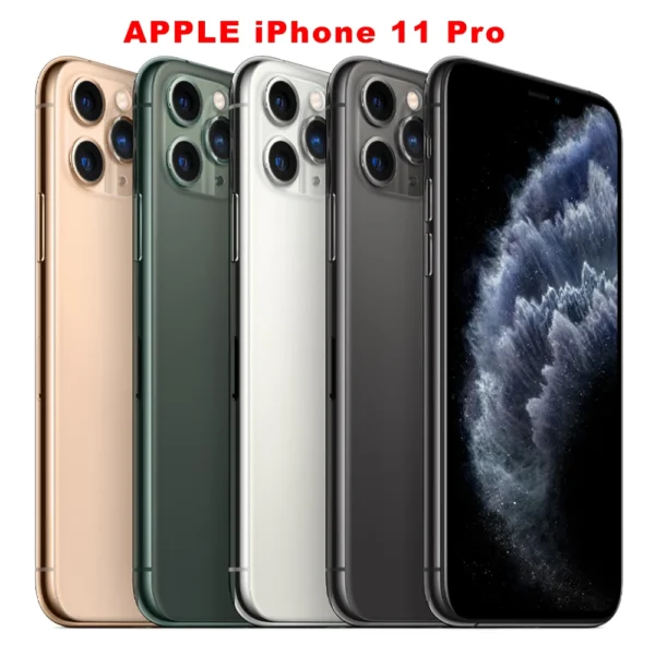 Original Unlocked Apple iPhone 11 Pro 4G Mobile Phone NFC 64GB/256GB 5.8" XDR OLED HDR10 12MP A13 Bionic Hexa-Core SmartPhone