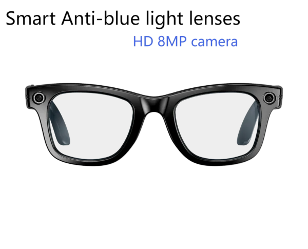 New Camera Glasses 800w Pixel 4K UHD Camera Recording Noise Reduction Ai Recognition Translation Anti Blue Light Smart Glasses