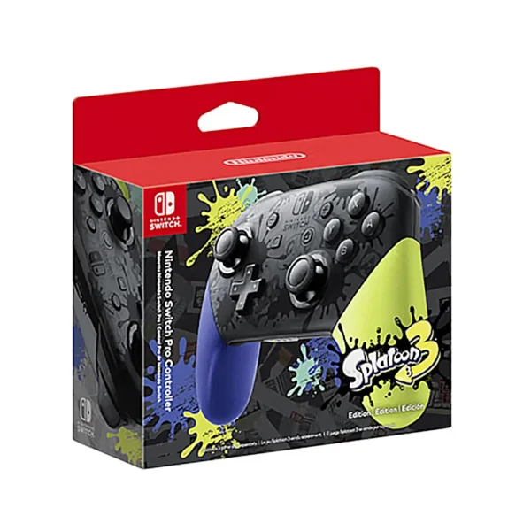 Nintendo Switch Pro Controller Original Splatoon 3/Splatoon 2 Edition USB Cable Wireless Game Motion Controls HD Rumble Amiibo