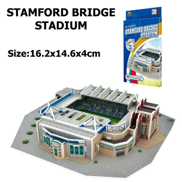 Children 3D Puzzle Toys Simulated Football Field Building Model Paper Early Education Hands on Ability Football Fan Gifts TMZ