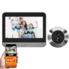 Tuya Smart 3MP 140° Wide View Angle Mini Digital Peephole Eye Viewer WiFi IR PIR Detection Doorbell Door Camera Alexa Google
