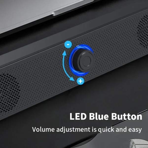 PC Soundbar Wired and Wireless Bluetooth Speaker USB Powered Soundbar for TV Pc Laptop Gaming Home Theater Surround Audio System