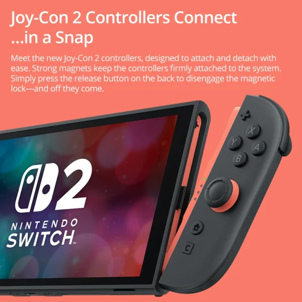 Nintendo Switch 2 Game Console 7.9-inch LCD NS2 Handheld Game Console 1080P Magnetic Design NS2 Nintendo Switch