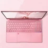 Stylish Pink 15.6" Laptop: Windows 10 Office Education Intel Celeron N5095, 16GB RAM, 1TB SSD, Dual WiFi, Narrow Bezels.
