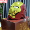 New Marvel Electric Iron Man 1:1 Mk50 Mk5 Helmet Voice Control Eyes With Light Model Toys Adult Technology Wearable Xmas Gift