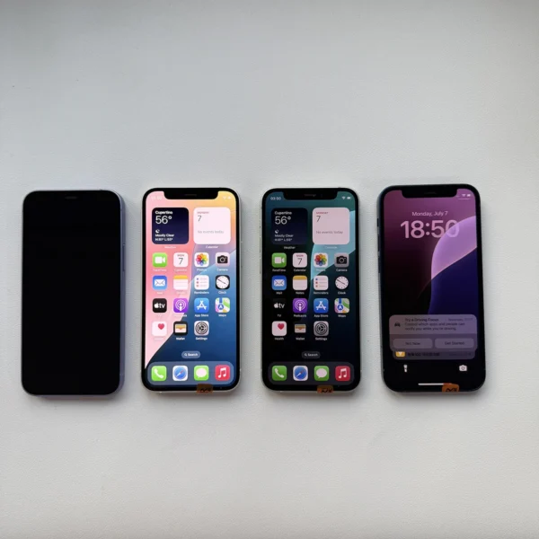 100% Original iPhone 12 Mini Cellphone 64/128/256GB ROM 4GB RAM Super OLED A14 Face ID NFC Original 5G Unlocked Mobile Phone