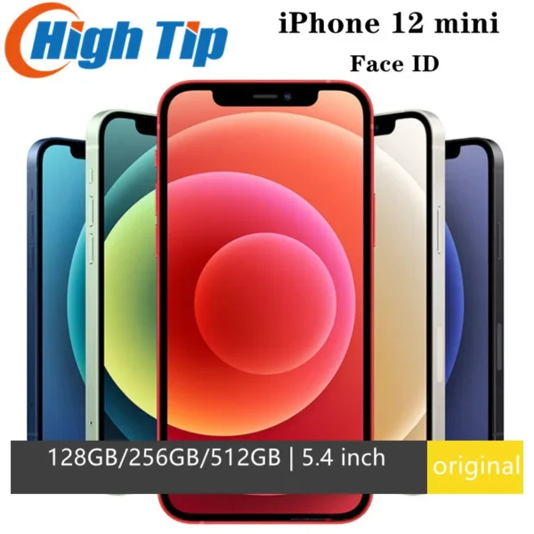 See25a391cb9d4422bcab43c038a848eaW.webp Unlocked Apple iPhone 12 mini 64GB/128GB/256GB ROM Smartphone A14 Bionic chip 4G LTE 5.4 Screen 12MP Face ID 12 MINI Cell Phone