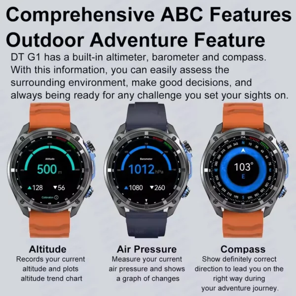Seec19aeb2ebd4a3eae5a811fb2f87a572-1.webp 2025 New Outdoor GPS Smart Watch 3ATM Waterproof Swim Watches Men Sapphire Glass Screen GPS Map Sports Smartwatch 860MAH Battery